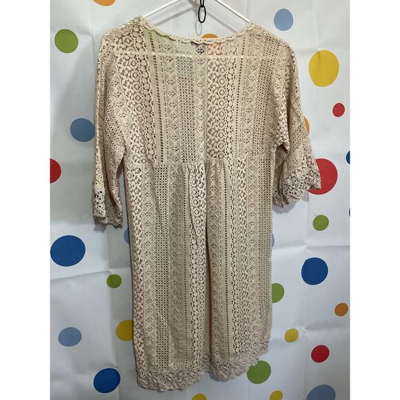 New Directions Lacy Semi Sheer Dress Size 10 - Picture 11 of 13